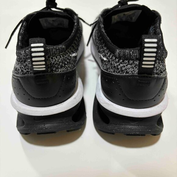 Nike Air Max Flyknit Racer - Black/White - Size 7.5 Women's - DM9073-001 - Picture 7 of 13